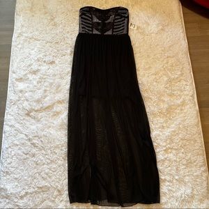 Charlotte Russe Black w/ Silver/Gold Embellishments Size M